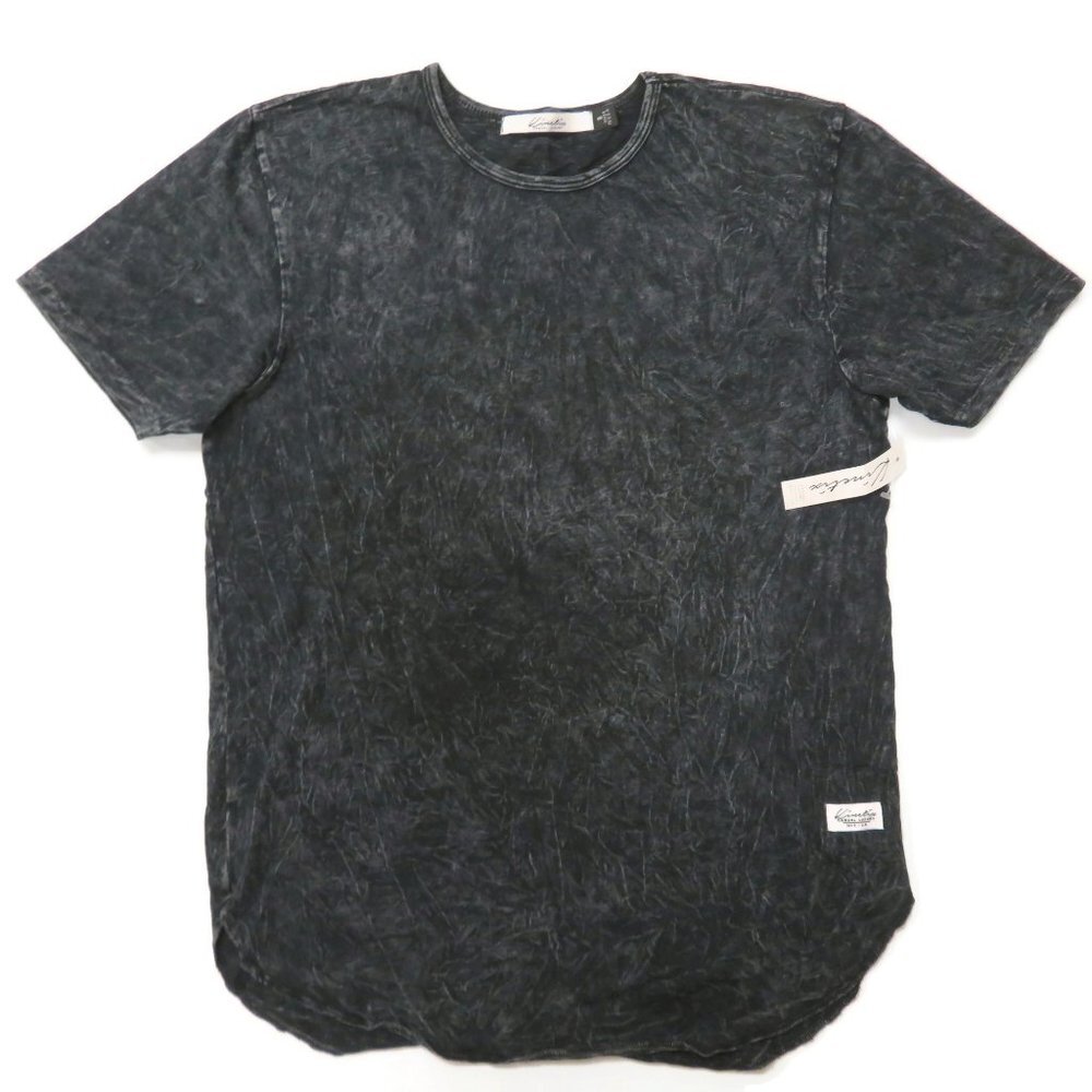 Kinetix Tee T-Shirt Mens Small Round Hem USA Cotton Gray New NWT Crew‎ Neck